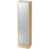 Hjh OFFICE PRO SIGNA R50 RE - Esdoorn/Zilver Roldeurkast Hoogte van de map | 5 OH Rail handvat (kunststof)