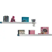 Vipack Wandrek Wandplank - Set in een moderne look met verborgen montage (set, 2-delig)