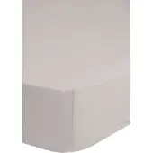 Hip Hoeslaken - katoensatijn - licht zand - 90x200 cm