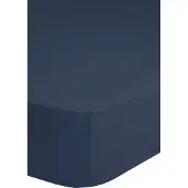 Hip Hoeslaken - katoensatijn - donkerblauw - 160x200 cm
