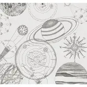 Komar Vliesbehang Digitale print vlies - Cosmos Sketch - Afmeting 300 x 280 cm