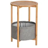 Wenko Bijzettafel Bahari ØxH: 42x60 cm, van bamboe
