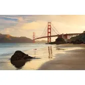 Komar Vliesbehang Digitale print vlies - Golden Gate - Afmeting 400 x 260 cm (1 stuk)