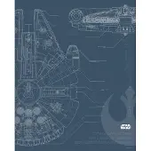 Komar Poster Star Wars Blauwdruk Falcon 40 X 50 Cm