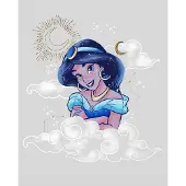 Komar Poster Jasmin Clouds - 40x50 Cm - Grijs
