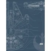 Komar Poster Star Wars Blauwdruk Falcon 30 X 40 Cm