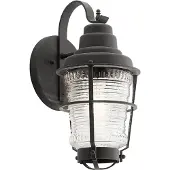 Kichler LED Wand Buitenlamp Chance Harbor | 1X E27 Max 60W | IP44 | Dimbaar | Weathered Zinc