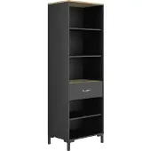 DIAGONE Open boekenkast Manchester | 56 x 40 x 171 cm | Helvezia Oak-design