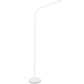 Briloner LED-vloerlamp Pivaz, dimbaar, wit / opaal, Woon-/ Eetkamer, metaal, Modern, LED vloerlamp