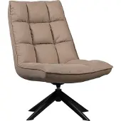 Woood Jouke Draaifauteuil - Polyester - Zand - 97x70x85