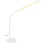 Briloner LED-bureaulamp Pivaz, dimbaar, wit / opaal, Werkkamer / Kantoor, metaal, LED bureaulamp