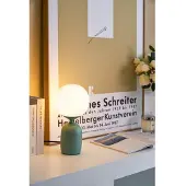 Pauleen Tafellamp Glowing Charm, groen, Woon-/ Eetkamer, Keramiek, Jong wonen, Tafellamp