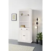 Loft 24 Boekenkast Liotta met 3 verstelbare planken, 1 lade, massief grenen