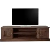 Loft 24 Tv-meubel Liotta met kabeldoorgang en 1 losse plank, massief grenen