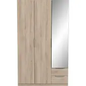 Demeyere Kast met 3 deuren, 2 laden en 1 spiegel ghost l119,4 cm
