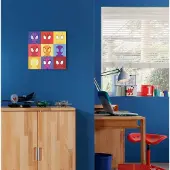 Komar Artprint op linnen Spidey Symmetry - Afmeting 30 x 30 cm Canvasdoek met echt houten frame, kinderkamer (1 stuk)