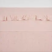 Meyco Laken Babybedje Ruffle Soft Pink