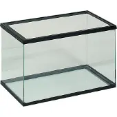 Flamingo Aquarium – volglas aquarium zwart – 30x15x20cm – 7,5L – glas – zwart kunststof frame – Europese kwaliteit – voor alle vissoorten – binnen