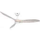 CasaFan ECO AIRSCREW 152 MW-BW Plafondventilator (Ø x h) 152 cm x 360 mm Kleur ventilatorbladen: Hout (mat) Kleur behuizing: Wit (zijdemat)