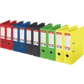 Esselte No.1 Power Ordner Breed A4 75 mm Kleurenassortiment 2 Ringen 627571 Karton Mat Staand Gerecycled 10 Stuks