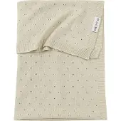 Meyco Baby Ajour wiegdeken - bamboe - soft sand - 75x100cm - 0.3 TOG