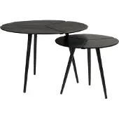 White Label Bijzettafel Kourdeboer Beige - Set of 2