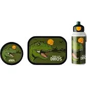 Mepal Lunchset Campus (drinkfles pop-up, lunchbox & fruitbox) - Dino - Fruitbakje - Snackbakje