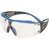 3M veiligheidsbril SecureFit SF401, EN 166, blauw/grijze veren, heldere PC-lens, randloos, ca. 22g