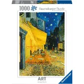 Ravensburger 1000 stukjes puzzel Café Terras, in de avond