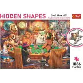 Trefl puzzel 1000 stukjes Hidden Shapes - Game Night legpuzzel.