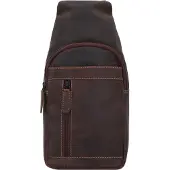 Jack kinsky Baltimore 17 Sling rugzak donkerbruin