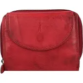 Jack kinsky Nelson Portemonnee RFID Leer 12,5 cm rood