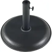 Casa.pro Parasolvoet Bionaz parasolhouder beton rond Ø45x5 cm zwart