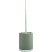 Spirella MSV Shine Toilet/wc-borstel houder - keramiek/metaal - taupe - 38 cm - Toiletborstels