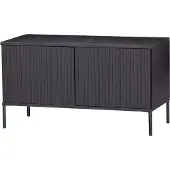 Woood New Gravure Tv Meubel - Grenen - Zwart - 56x100x44