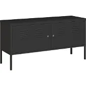 En.casa Commode Pyhtää 118x40x60 cm staal zwart mat []