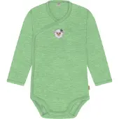 Normani Rompertje/body 'Kaitaia' beige / groen / zwart / wit