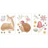 Little Dutch Muurstickers 3 vellen | Fairy Garden