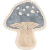 Little Dutch Vloerkleed paddenstoel - Blauw - Forest Friends