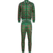 Lonsdale Joggingpak 'Edgware' limoen / rood / wit