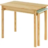En.casa Kindertafel Skellefteå met uitschuifbaar tafelblad naturel en mint []