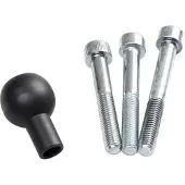 SW-Motech 1" bal voor M8 schroefdraad - Voor RAM arm. Zwart.