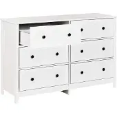 Beliani HAZELVALE - Ladekast 6 lades - Wit - Vezelplaat