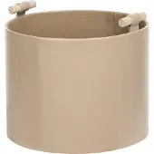 Beliani ARAM - Opbergmanden set van 3 - Beige - Kunstleer