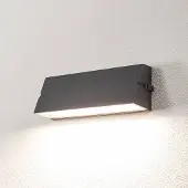 Bega LED-wandlamp buiten 24374, dimbaar, zwart, Aluminium, Modern, LED wandlamp buiten