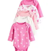 Next Rompertje/body pink / rosa / pitaja roze / wit