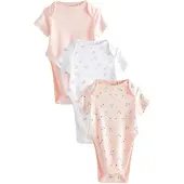 Next Rompertje/body groen / pink / wit