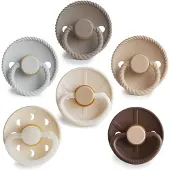 Frigg - 6-Pack Pacifiers - Earthy Wonder - Size 2
