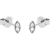 Karma Oorbellen Zirconia Eye | Zilver
