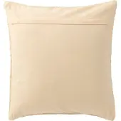 J-Line Kussen breeze strepen gerecycleerd katoen creme/zalm